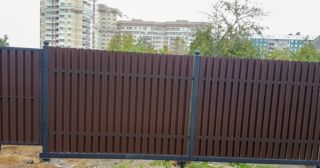 Купить распашные ворота из штакетника Краснокамск, цена от 2745 руб.