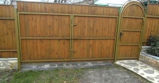 Купить распашные ворота деревянные Краснокамск, цена от 2745 руб.